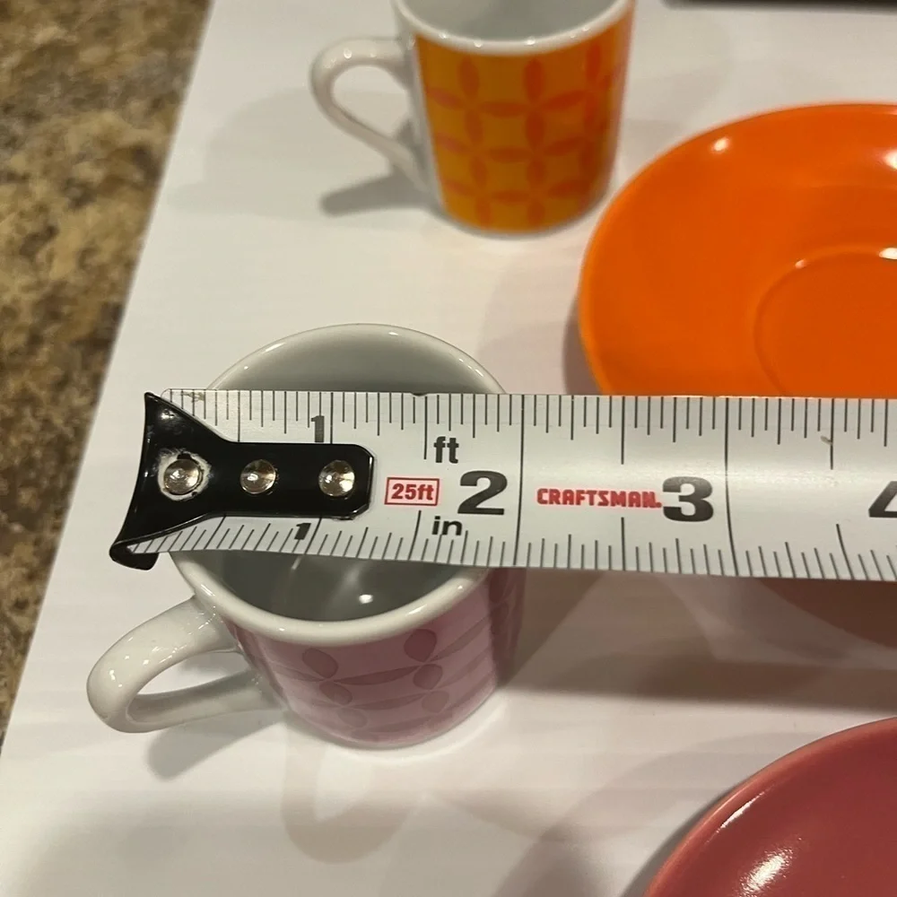 Museo Mundo Espresso Cups Set of 4 2007 Museum of New Mexico Mimi Robinson NIB